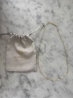 Kendra Scott Gold Paperclip Chain Necklace
